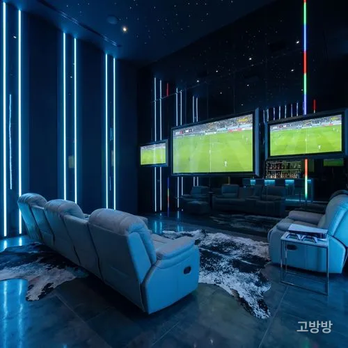 리클라이너 소파에서 스포츠 중계를 볼 수 있는 엠 클럽 TV 라운지, 마카오
